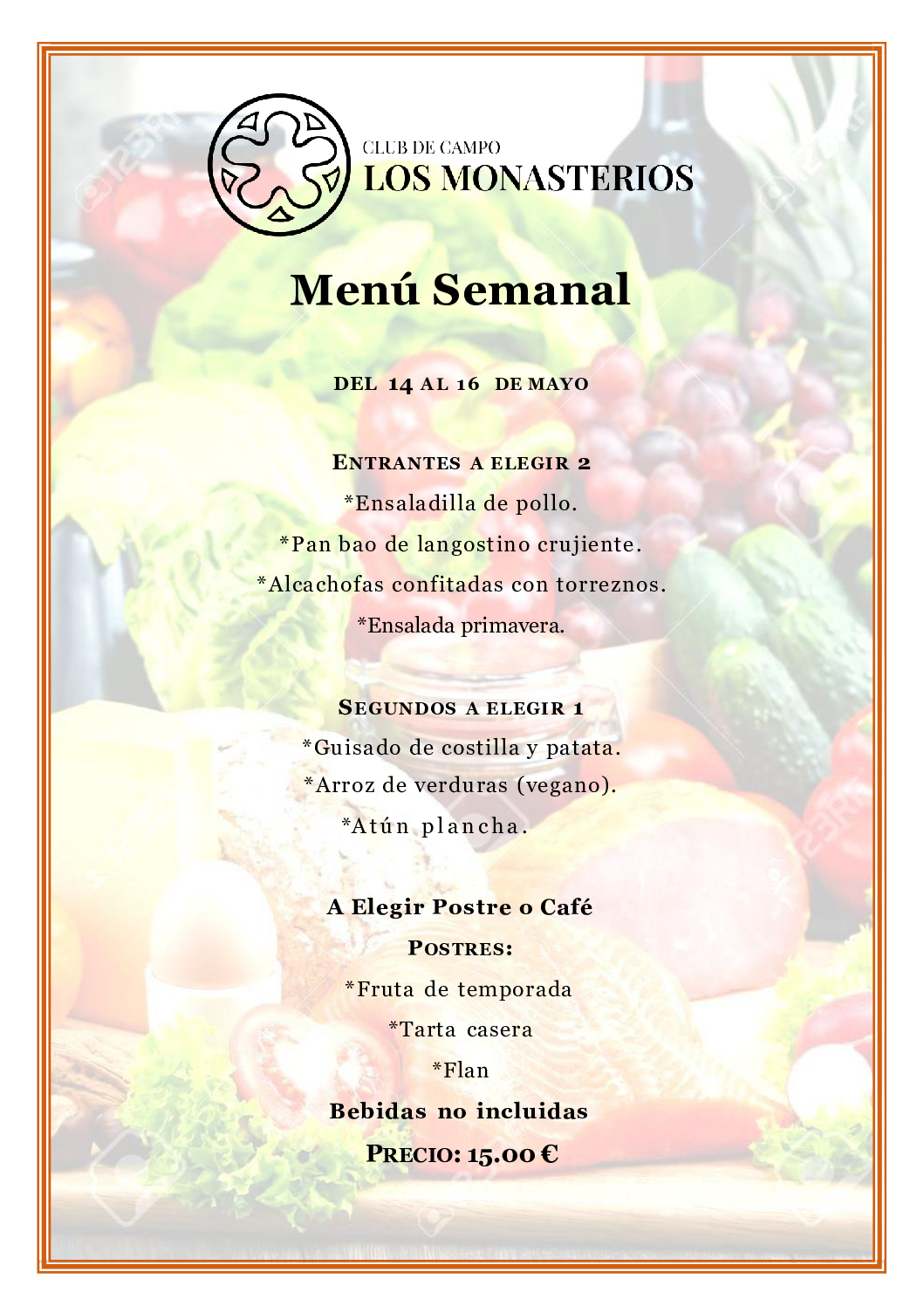 Menú Semanal