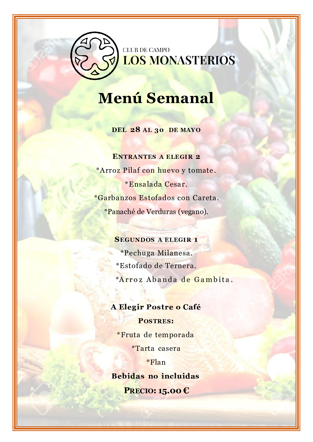 Menú Semanal