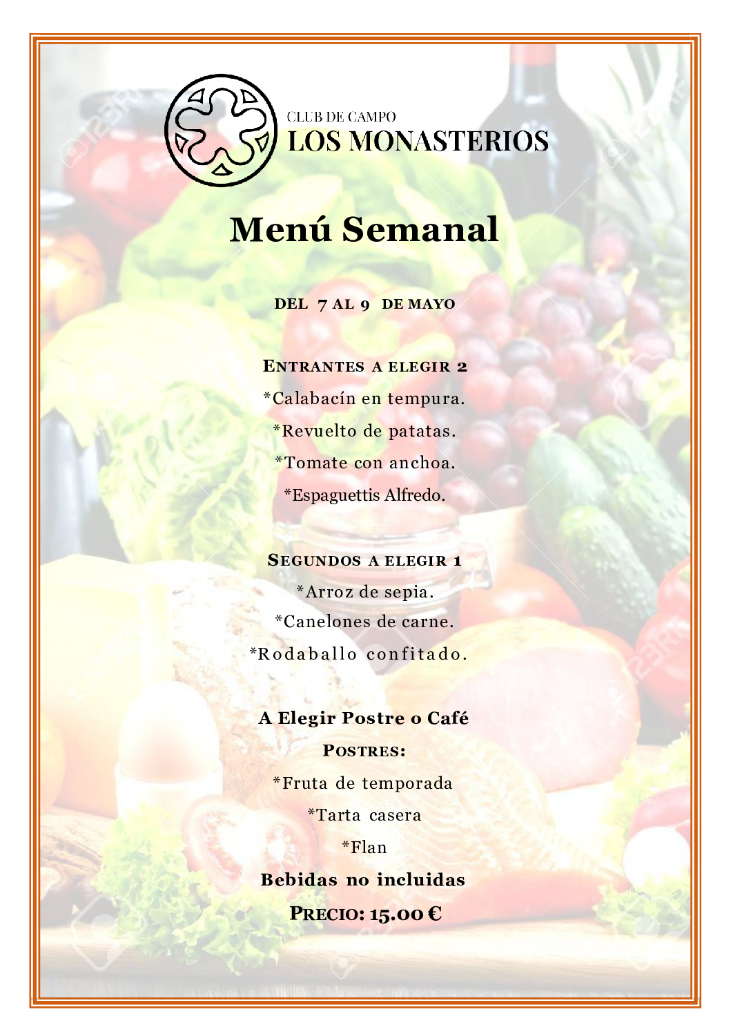 Menú Semanal