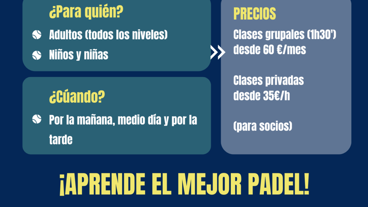 ESCUELA DE PADEL 2025-2026
