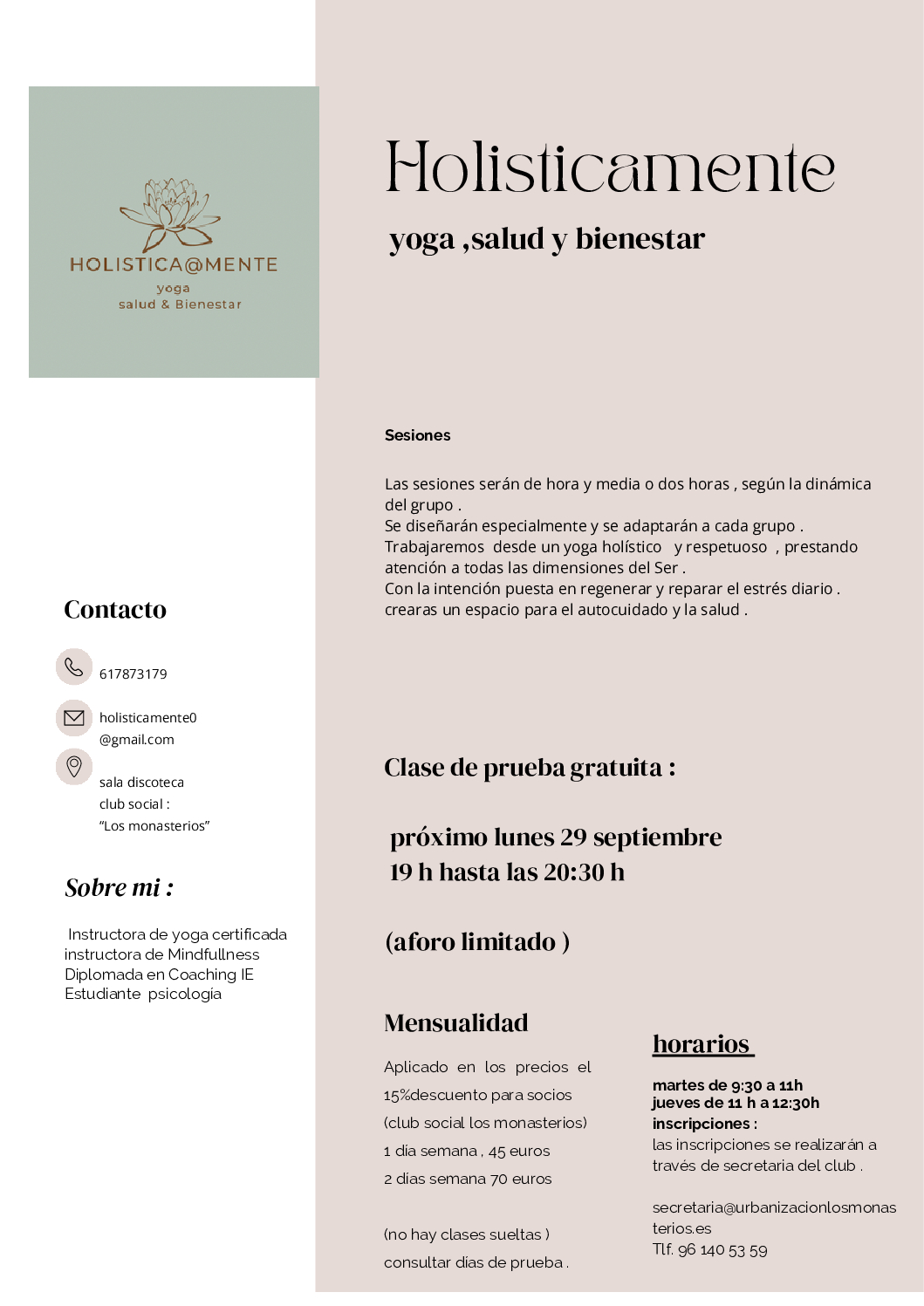 Yoga, salud y bienestar