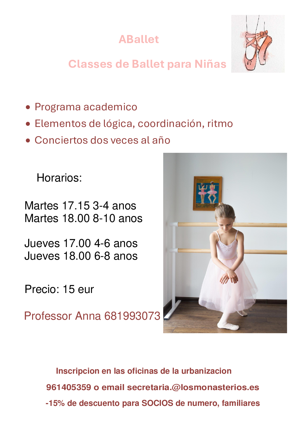 Clases de Ballet