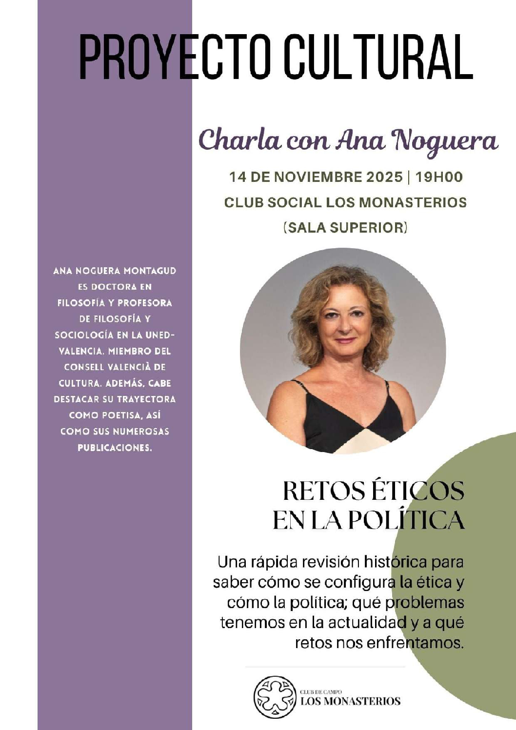 Charla cultural 14 noviembre