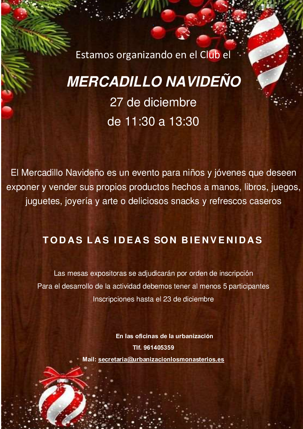 MERCADILLO NAVIDEÑO