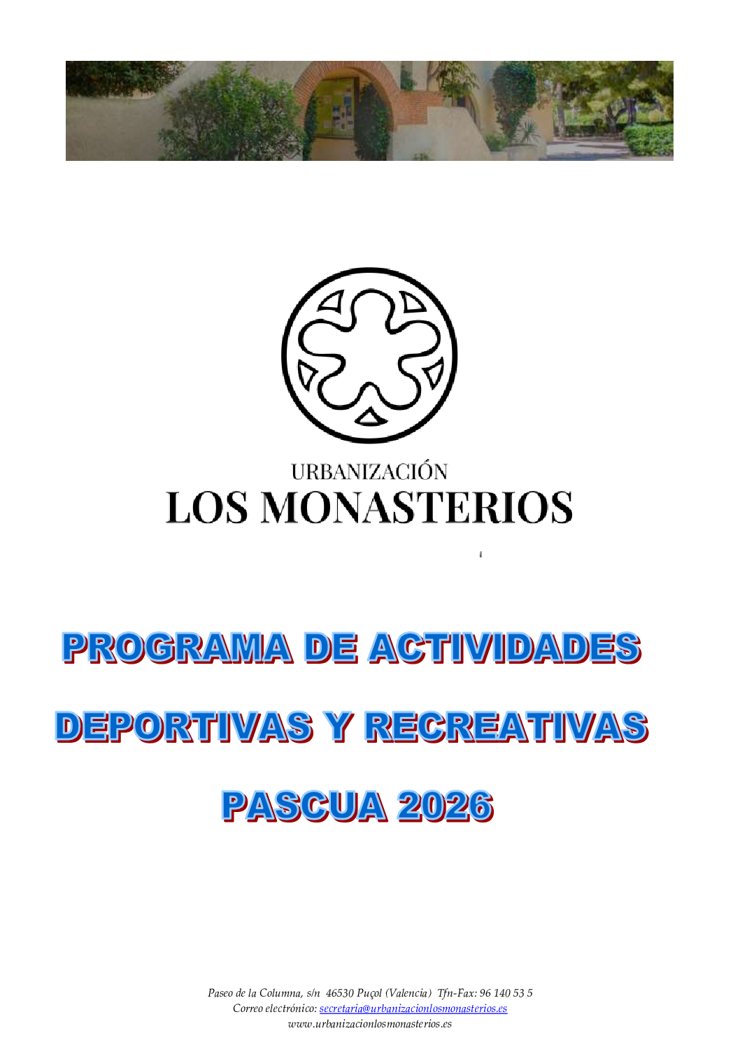 PROGRAMA PASCUAS 2026