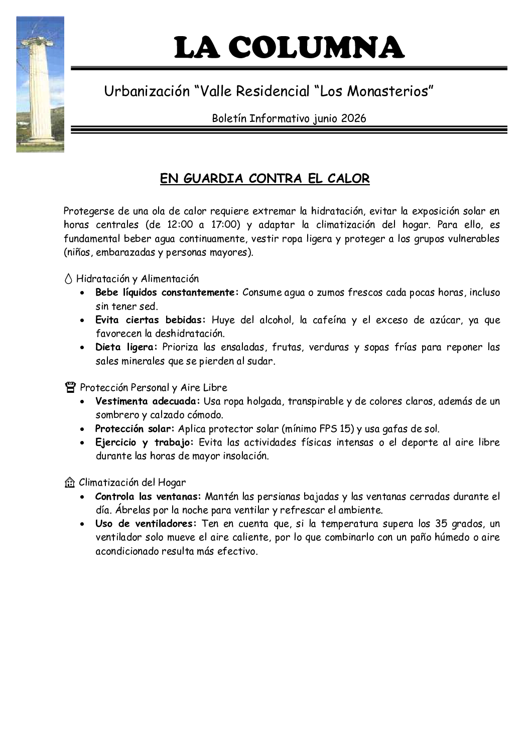 LA COLUMNA JUNIO 2026