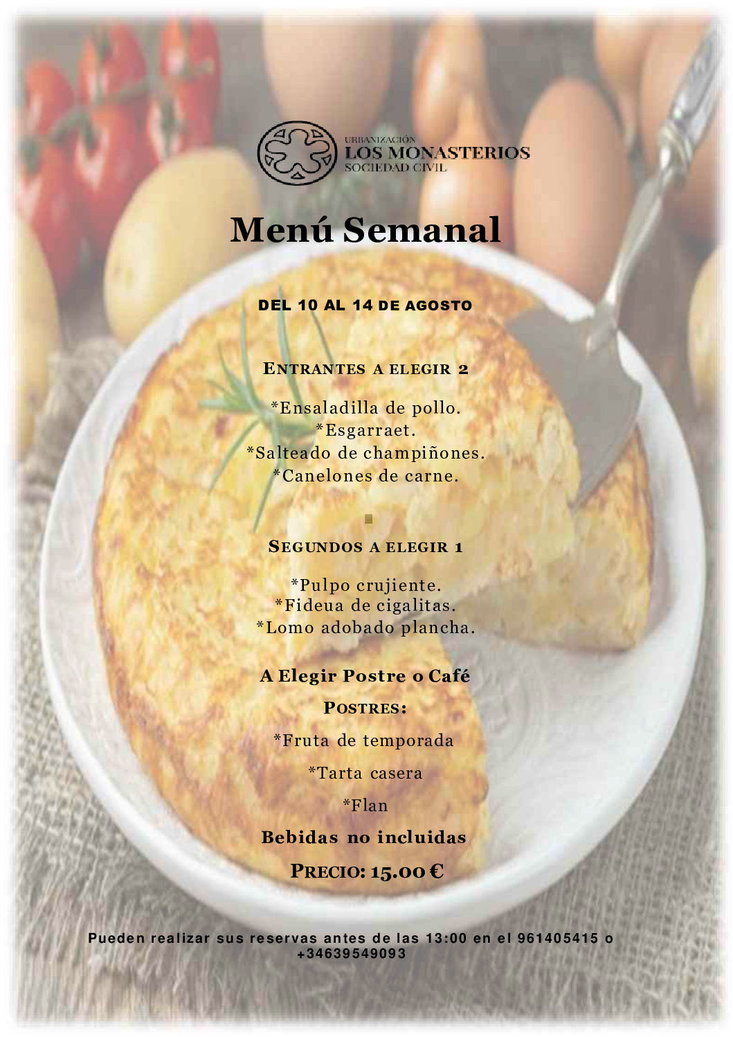 Menú Semanal