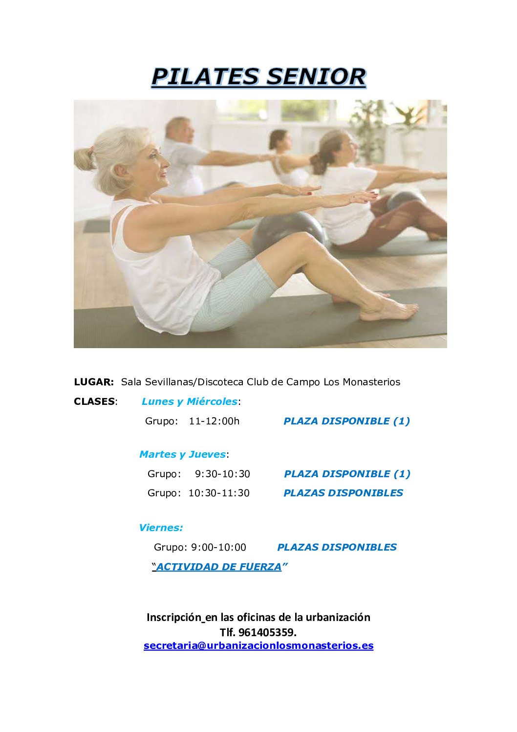 PILATES SENIOR
