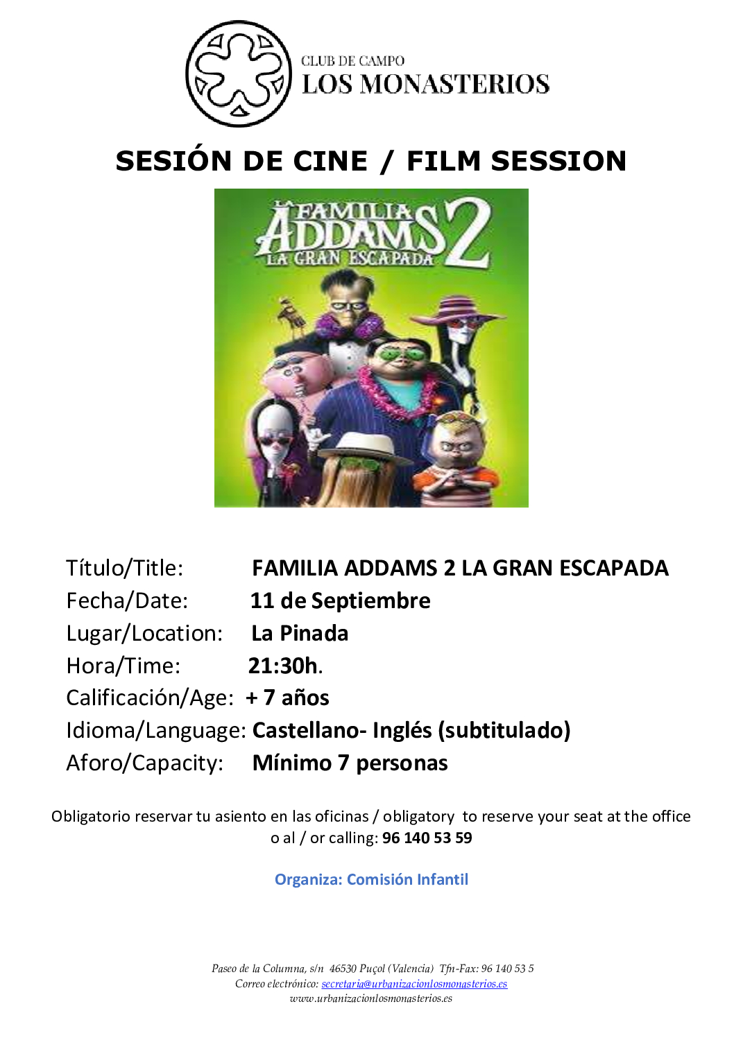 CINE DE VERANO